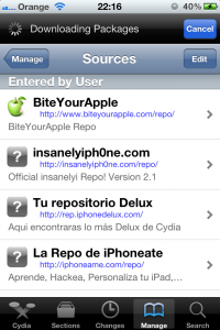Imagen de Tutorial: Agregar fuentes en Cydia Tutorial: Agregar fuentes en Cydia, cydia inicio3 200x300