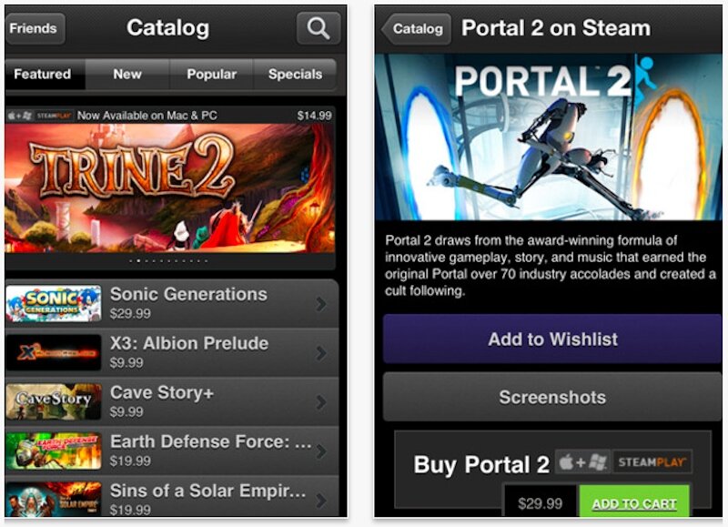 Imagen de Llega Steam Mobile por parte de Valve a los idevices Llega Steam Mobile por parte de Valve a los idevices, Steam Mobile iOS informacioniphonecom